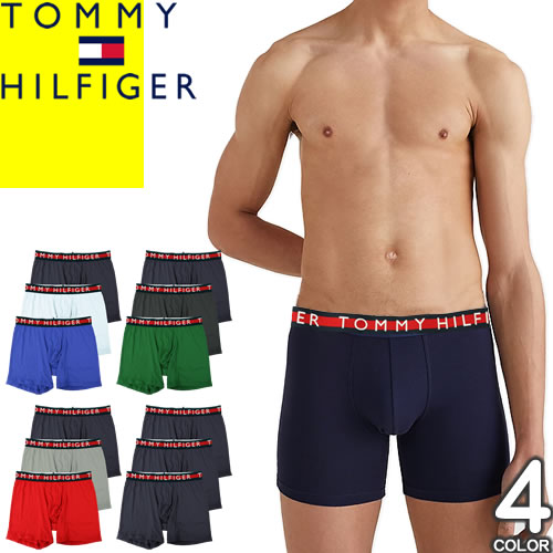 トミーヒルフィガー TOMMY HILFIGER ボクサーパンツ 3枚セット メンズ アンダーウェア 下着 ロゴ コットン おしゃれ 大きいサイズ ブランド プレゼント 黒 ブラック ネイビー BOXER BRIEFS 3 PACK 09T4014 [ゆうパケ発送]