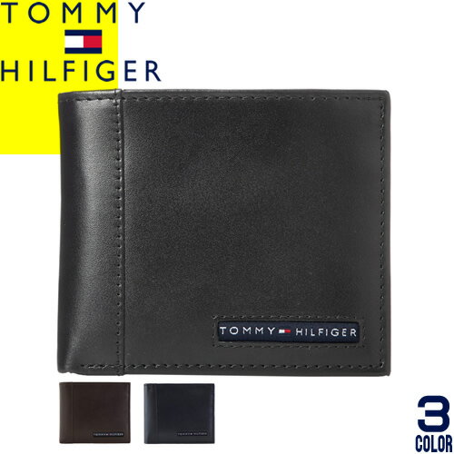 トミーヒルフィガー TOMMY HILFIGER 財布 二つ折り財布 小銭入れあり メンズ 2024年春夏新作 レザー 本革 ブランド プレゼント 黒 茶 ブラック ブラウン ネイビー CAMBRIDGE BILLFOLD WALLET 31TL25X023 [ネコポス発送]