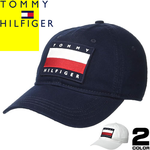 トミーヒルフィガー TOMMY HILFIGER 帽子 キャップ ベースボールキャップ メンズ レディース ロゴ 刺繍 コットン 大きいサイズ ブランド プレゼント 白 ホワイト ネイビー BASEBALL CAP 69J1413 [ゆうパケ発送]