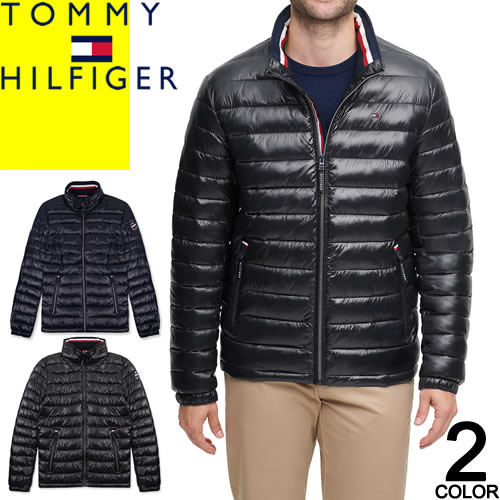 トミーヒルフィガー プレゼント メンズ トミーヒルフィガー TOMMY HILFIGER ダウンジャケット ライトダウン 中綿 ブルゾン アウター メンズ 軽量 防寒 撥水 大きいサイズ ブランド 黒 ブラック ネイビー WATER RESISTANT PUFFER JACKET 150AN981