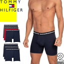 トミーヒルフィガー TOMMY HILFIGER ボクサーパンツ 3枚セット 3枚組 メンズ アンダーウェア 下着 ロング ローライズ ツルツル ロゴ おしゃれ 大きいサイズ ブランド プレゼント 紺 赤 ネイビー レッド BOXER BRIEFS 3 PACK 09T3637 [メール便発送]