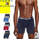 Tommy Hilfiger トミーヒルフィガー TOMMY HILFIGER ボクサーパンツ 3枚セット 3枚組 メンズ アンダーウェア 下着 ロング ローライズ ロゴ おしゃれ 大きいサイズ ブランド プレゼント 紺 赤 ネイビー レッド グレー BOXER BRIEFS 3 PACK 09T3737 [メール便発送]