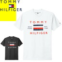 トミーヒルフィガー TOMMY HILFIGER Tシャツ メンズ 半袖 ロゴ プリント クルーネック 丸首 コットン 大きいサイズ ブランド オシャレ 夏 白 黒 ホワイト ブラック LOGO T-SHIRT 78J8757 ゆうパケ発送