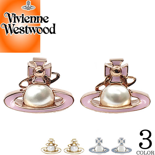 󥦥ȥå  Vivienne Westwood ԥ  ǥ ꥹ  ֥ ץ 襤 ѡ С  ԥ󥯥 IRIS BAS RELIEF EARRINGS 62010061 [S]