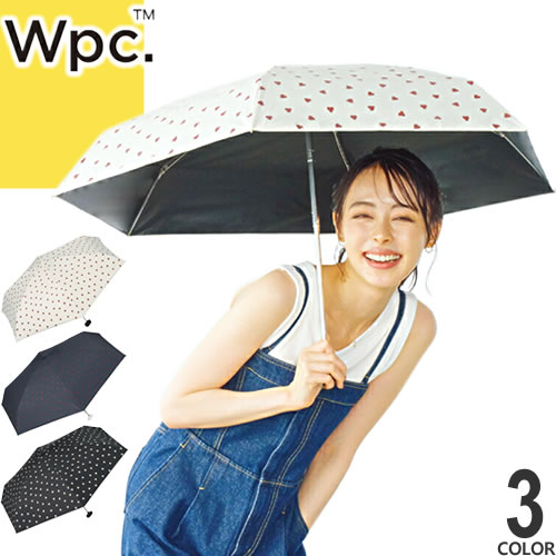 wpc w.p.c 傘 折りたたみ傘 日傘 レディース 2025年春夏新作 遮光ジャギーハート ミニ 完全遮光 雨傘 晴雨兼用 軽量 丈夫 撥水 uvカット おしゃれ かわいい ブランド 紫外線対策 黒 紺 白 ブラック ネイビー ホワイト ハート 50cm JAGGY HEART mini 801-14828-102