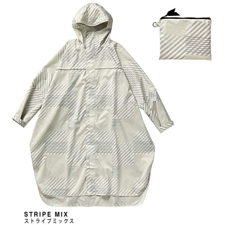 wpc w.p.c レインコート レインポンチョ レインバイシクルスリーブポンチョ レインウェア R-1122-201 レディース 2025年春夏新作 撥水 防水 通勤 通学 おしゃれ シンプル 無地 自転車 ロング ドット 紺 ネイビー ベージュ RAIN BICYCLE SLEEVE PONCHO [CP発送]