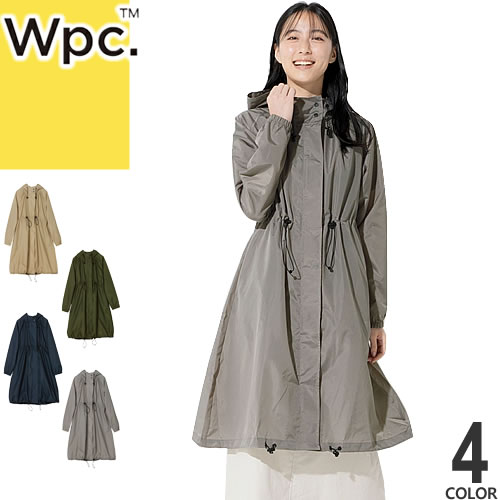 楽天MSS（エムエスエス）wpc w.p.c レインコート ロング モッズ レディース 2024年春夏新作 モッズコート カッパ 雨具 撥水 防水 おしゃれ 自転車 通学 通勤 ロング丈 ブランド 紺 ネイビー カーキ ベージュ R-1101 [ゆうパケ発送]