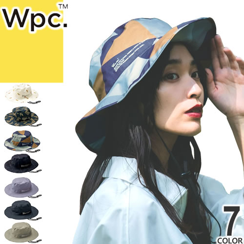 wpc w.p.c 帽子 レインサファリハット レディース メンズ 2024年春夏新作 アウトドア 折りたたみ パッカブル 自転車 登山 防水 撥水 アウトドア ブランド おしゃれ RAIN SAFARI HAT W121 ゆうパケ発送