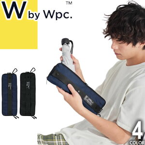 wpc w.p.c 折りたたみ傘ケース アンブレラケース 傘ケース ビジネスタイプ メンズ 2024年春夏新作 傘カバー 傘袋 超吸水 撥水 ボトルケース ドリンクホルダー ペットボトル 通勤 通学 ブランド おしゃれ 黒 ブラック ネイビー W048 [ゆうパケ発送]