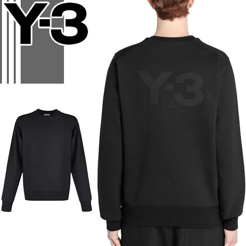 アディダス トレーナー メンズ Y-3 ワイスリー ヨウジヤマモト adidas トレーナー スウェット プルオーバー メンズ ロゴ プリント 大きいサイズ ブランド 黒 ブラック M CLASSIC BACK LOGO CREW SWEATSHIRT FN3371 [S]