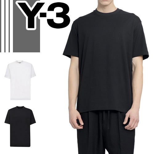 アディダス Y-3 ワイスリー ヨウジヤマモト adidas Tシャツ メンズ 半袖 リラックス ショートスリーブ ティー クルーネック 丸首 コットン ロゴバッチ ブランド 大きいサイズ オシャレ ワンポイント 白 黒 ブラック RELAXED SS TEE IB4787 H44798 [ゆうパケ発送]