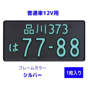 字光式 LED ナンバープレート照明器具 1枚入り 普通車12V用 2468-12 フレームカラー:シルバー LEDパーフェクトecoII(エコ2) 井上工業