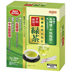 商品特徴 ■食後の血糖値の気になりはじめた方に ■本品は、消費者庁許可特定保健用食品です。 ■食物繊維として難消化性デキストリンを含んでおります。これは、食事に含まれる糖の吸収をおだやかにするので、食後の血糖値の気になりはじめた方に適しています。 ■スティック包装だから携帯にも便利。外出先や旅行先でもご利用いただけます。 ■国産の茶葉を使用。通常のお茶に替えて家族でお召し上がりください。 ■粉末タイプですので、お湯または水に溶かしてお飲みください。茶殻もでません。 【許可表示】 本製品は食物繊維として難消化性デキストリンを含んでおります。これは、食事に含まれる糖の吸収をおだやかにするので、食後の血糖値の気になりはじめた方に適しています。 ※商品リニューアル等によりパッケージ及び容量等は変更となる場合があります。ご了承ください。 お召し上がり方 1日3回、食事とともに1回1本（7g）をコップ1杯（100ml）のお湯又は水で溶かしてお飲みください。 原材料名 難消化性デキストリン（韓国製造）、緑茶抽出物、緑茶 栄養成分 1包（6g）当たり 熱量 9.0kcal、たんぱく質 0.08g、脂質 0g、炭水化物 5.6g、糖質 1.0g、食物繊維 4.6g、食塩相当量 0.003g?0.005g、難消化性デキストリン（食物繊維として）※4.5g（24%）、カフェイン 19mg ※栄養素等表示基準値（2015）（18歳以上、基準熱量2,200kcal）に占める割合 ご注意 ・本品を多く摂取することにより疾病が治癒するものではありません。 ・血糖値に異常を指摘された方や、現に糖尿病の治療を受けておられる方は、事前に医師にご相談の上ご使用ください。 内容量 7g×30本 広告文責 株式会社マイドラ 登録販売者：林　叔明 電話番号：03-3882-7477 ※パッケージデザイン等、予告なく変更されることがあります。ご了承ください。