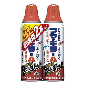 フマキラーAダブルジェット 450mL×2本パック【新型ダブルジェットノズル採用！ハエ、蚊、ゴキブリ、ノミ、トコジラミ、イエダニ、マダニ】