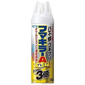 フマキラーA 殺虫スプレー ダブルジェット プレミア 450mL【ノミやマダニ、トコジラミにも効く、効きめ成分を高濃度に配合、イヤなニオイはありません】