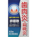 【第2類医薬品】排膿散エキス錠J 63錠 【 化膿性皮膚疾患 歯肉炎 扁桃炎】