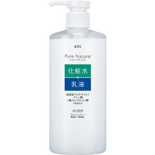 pdc ピュアナチュラル エッセンスローションUV 大容量 400ml モイスト 化粧水 乳液