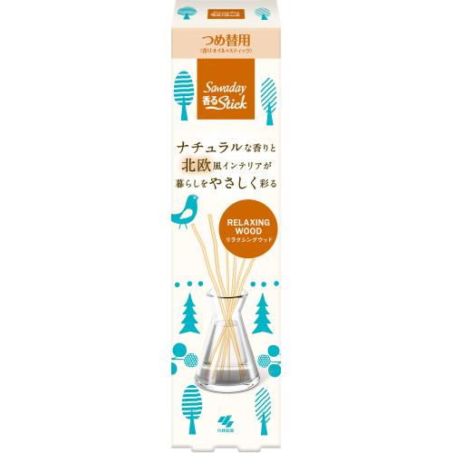 サワデー 香るスティック 北欧 詰替用 リラクシングウッド 70mL 芳香剤 消臭剤 除湿剤 部屋用日用品 文房具 手芸用品 生活雑貨 フレグランス 部屋用