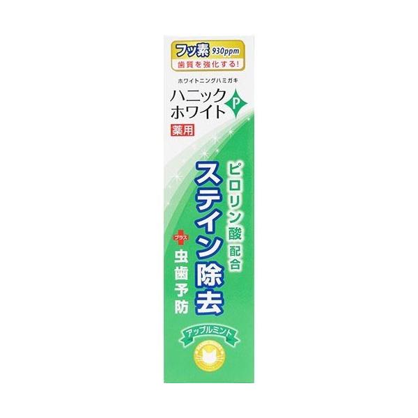 【医薬部外品】HANIC ハニック 薬用ホワイトニングはみがき ハニックホワイトP アップルミント 100g ホワイトニング はみがき 薬用