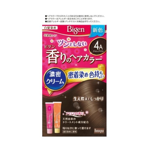 ビゲン 香りのヘアカラー クリーム 4A(40g+40g) アロマの香り 白髪染め ヘアケア ヘアカラー 1