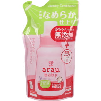 アラウ.ベビーなめらか仕上剤詰替用440ml 洗濯 詰め替え用 ベビー