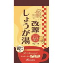 商品の特長 「改源 しょうが湯 15g×6袋」は、しょうが湯に羅漢果を加え、仕上げました。昔なつかしいしょうが湯は、日本人の知恵が生んだホットな飲み物。体の中からポカポカあたたまります。羅漢果は、中国広西省桂林周辺に自生するウリ科の植物で、砂糖の300-400倍も甘みがあり、体内で吸収されない甘味料です。寒い日のだんらんのひと時や、体を温めたいときなど、ご家族皆様でご利用ください。 羅漢果(ラカンカ)とは 羅漢果(ラカンカ)は中国の高冷地で栽培されているウリ科の多年生宿根植物の果実です。香りが高く甘味が強いため、中国では古くから甘味料として使用されてきました。また、ビタミン・ミネラル・フラボノイドなども多く含みます。　 ご使用方法 一袋を湯呑茶碗に入れ、充分に沸騰しているお湯を注いでかきまぜます。お好みにより湯の量を加減しておいしくお召し上がりください。 ご注意 開封後はなるべくお早めにお召し上がりください。熱湯によるやけどなどにご注意ください。 原材料 砂糖、ぶどう糖、澱粉(遺伝子組換えでない)、生姜、黒砂糖、羅漢果 栄養成分表 (100gあたり)エネルギー 58.5kcal、たんぱく質 0g、脂質 0g、炭水化物 14.5g、ナトリウム 0.3mg メーカー（製造） カイゲンファーマ株式会社 広告文責 株式会社マイドラ 登録販売者：林　叔明 電話番号：03-3882-7477 ※パッケージデザイン等、予告なく変更されることがあります。ご了承ください。