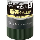 名　称 LUCIDO　ルシード　ヘアワックス　エクストラハード 内容量 80g 特　徴 ◆40才からのキマらない髪にガチッと最強立ち上げ ルシードワックス史上最強のセット力 ◆40才からの細く弱った髪に ・エイジングケア処方 髪の内側からハリ・コシを与え思い通りにキマって持続する※1 ・ノンストレス設計 髪への伸びがよく 引っかからない イージーウォッシュ ◆最強※2立ち上げスタイル1日持続 髪表面だけでなく 浸透型整髪成分※3が髪内部からもセットするダブル整髪で 超ハードなセット力とキープ力を実現 ◆無香料・無着色・パラベンフリー ※1 浸透性アミノ酸（ジラウロイルグルタミン酸リシンNa）配合 ※2 ルシードワックス史上最強のセット力 ※3 ケトグルタル酸 成　分 水、パラフィン、カルナウバロウ、ジメチコン、ヒマシ油、BG、ミネラルオイル、セテス-20、トリセテアレス-4リン酸、マイクロクリスタリンワックス、ミリスチン酸イソプロピル、ジオレス-8リン酸Na、ステアリン酸ソルビタン、ステアリルアルコール、デカイソステアリン酸ポリグリセリル-10、水添ロジン酸ペンタエリスリチル、TEA、カルボマー、ケトグルタル酸、ジラウロイルグルタミン酸リシンNa、エタノール、フェノキシエタノール 区　分 化粧品/男性用ヘアスタイリング剤、ヘアワックス/日本製 ご注意 ◆本品記載の使用法・使用上の注意をよくお読みの上ご使用下さい。 販売元 株式会社マンダム　大阪市中央区十二軒町5-12 お問い合わせ　電話：0120-37-3337 広告文責 株式会社マイドラ 登録販売者：林　叔明 電話番号：03-3882-7477 ※パッケージデザイン等、予告なく変更されることがあります。ご了承ください。