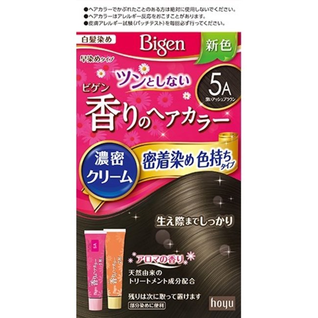 【医薬部外品】ビゲン 香りのヘアカラー クリーム 5A(40g+40g) 白髪用 白髪染め