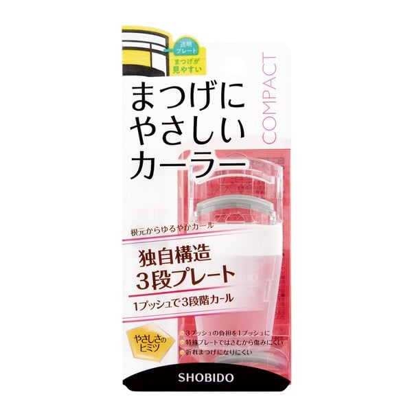 粧美堂株式会社SHOBIDO まつげにやさしいカーラー コンパクト (1個) コンパクトサイズ ビューラー 持ち運び 便利 小さい 部分 睫毛 カーラー まつげ 韓国メイク 韓国 ヌナ ヨジャ アイドルメイク 上がる 自まつげ 守る 睫毛ケア ケア 無理しない 負担 軽減