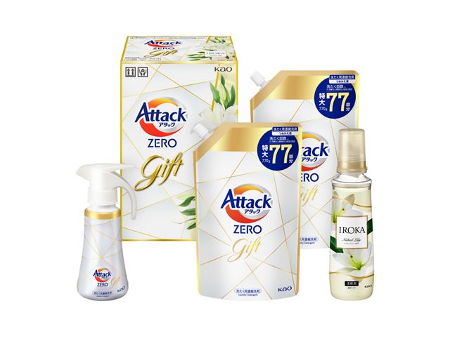 アタックZEROバラエティギフト K・AV-40A(1セット) 洗剤 柔軟剤 クリーナー 洗濯用洗剤