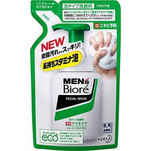 メンズビオレ 薬用 泡タイプ アクネケア 洗顔 つめかえ用 130ml