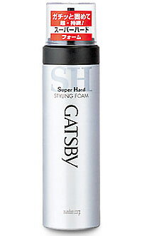 マンダム ギャツビー スタイリングフォーム スーパーハード 185g 【メンズ 男性化粧品 スタイリング剤 ヘアフォーム 定番】