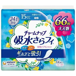 チャームナップ 吸水さらフィ 少量用 羽なし 15cc 19cm(66枚入)