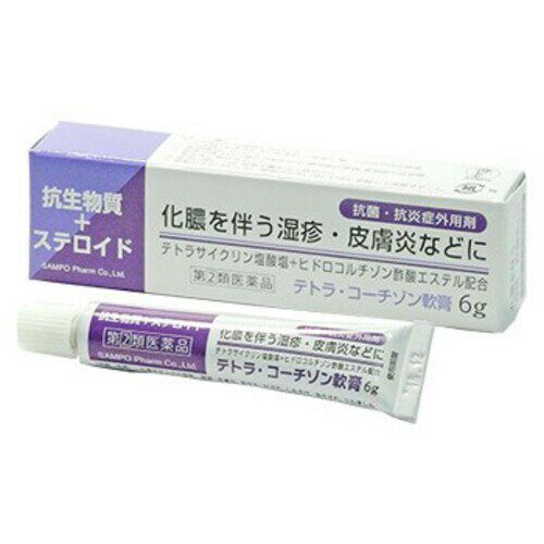 【指定第2類医薬品】テトラ・コーチゾン軟膏6g JVF