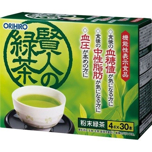 オリヒロ 賢人の緑茶(4g*30本入)【オリヒロ(サプリメント)】オリヒロ 賢人の緑茶 粉末緑茶 血圧 下げる お茶 中性脂肪 血糖値 ダイエット 誕生日プレゼント 父