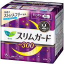 ロリエ スリムガード 300しっかり夜用 15コ入 羽つき 生理用品 たっぷり吸収