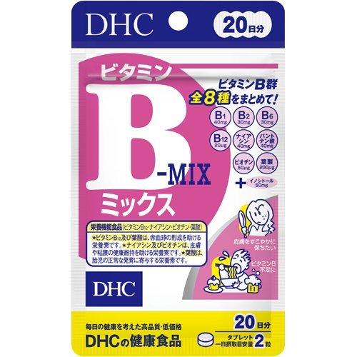 DHC ビタミンBミックス 20日分 40粒 ナイアシン ビオチン ビタミンB12 葉酸の栄養機能食品