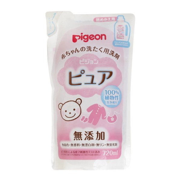 ピジョン 赤ちゃんの洗たく用洗剤 ピュア 詰め替え 720ml ベビー専用衣類洗剤 やさしい 新生児衣類