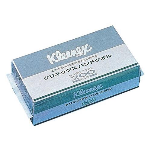 クリネックス ハンドタオル ハードタイプ200 ペーパータオル 純粋パルプ 染料なし
