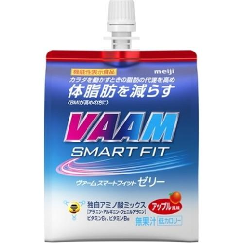 明治 VAAM ヴァームスマートフィット ゼリー 180g バーム 低カロリー アップル味　パウチ ゼリー飲料