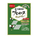 【プロポリスキャンディーの商品詳細】 ●プロポリス健康のど飴 ●プロポリスはミツバチが植物から集めた天然の抗菌物質といわれるもので、ミツバチ社会を守っているすばらしい物質です。 ●オリゴ糖使用 ●甘味料・着色料・着香料等は、一切使用しておりません。 【品名・名称】 プロポリスエキス含有食品(キャンディー) 【プロポリスキャンディーの原材料】 三温糖(国内製造)、水飴、オリゴ糖、プロポリスエキス、乾燥ビール酵母、はちみつ／レシチン(大豆由来) 【栄養成分】 100g当たり エネルギー：392kcal、たんぱく質：0.2g、脂質：0.3g、炭水化物：97.0g、食塩相当量：0.0089g、オリゴ糖：9.1g 【アレルギー物質】 大豆 【保存方法】 直射日光を避け、常温で保存して下さい。 【注意事項】 ・本品は完全自動包装のため、まれに空袋(中身が空の小袋)が混入することがございますが、内容量については表示どおり100gであることを確認しておりますので、ご安心ください。 ・原材料をご確認の上、食物アレルギーのある方はお避けください。 ・本品製造工場では、乳を含む製品を生産しております。 ・原材料にはちみつを使用しておりますので、1歳未満の乳児には与えないでください。 【原産国】 日本 【ブランド】 森川健康堂 【発売元、製造元、輸入元又は販売元】 森川健康堂 151-0053 東京都渋谷区代々木1-36-1 0120-01-8835 広告文責 株式会社マイドラ 登録販売者：林　叔明 電話番号：03-3882-7477 ※パッケージデザイン等、予告なく変更されることがあります。ご了承ください。