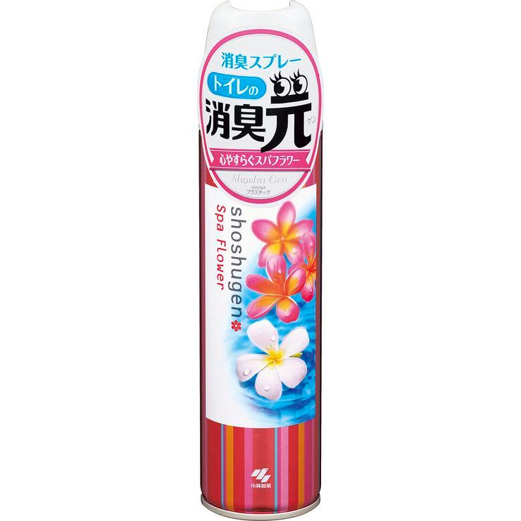 小林製薬 消臭元スプレー やすらぐスパフラワー 280ml 消臭 トイレ用消臭 細身の缶