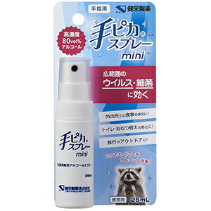 【指定医薬部外品】健栄製薬 手ピカスプレーmini 25ml 広範囲 ウイルス 細菌 効く 持ち運び