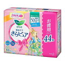 花王 ロリエ さらピュア スリムタイプ50cc 吸水ナプキン スーパージャンボ 44枚 無香料 吸水パンティライナー 吸水ケア 軽失禁 おりもの