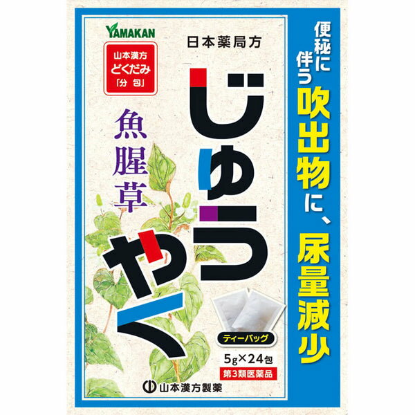 山本漢方 日本薬局方 ジュウヤク 5g*24包 じゅうやく 便秘 尿量減少 煎じ茶 便秘薬