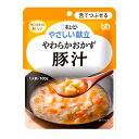 商品名 Y3−33やさしい献立　やわらかおかず　豚汁 内容量 100g 商品説明 やわらかく仕立てた豚肉と豚ひき肉、大根、にんじん、ごぼう、豆腐、長ねぎ入りの豚汁です。とろみをつけて食べやすく仕上げました。 目安量/お召上がり方 ・お湯で温める場合：沸騰させて過熱を止めたお湯に、袋の封を切らずに入れて温めてください。（約2分） ・電子レンジで温める場合：必ず中身を深めの容器に移し、ラップをかけて温めてください。500Wで約30秒、600Wで約20秒※加熱不足時は10秒ずつ追加加熱してください。 使用上の注意 ▲温めた後は袋及び中身が大変熱くなります。また、中身がはねる場合がありますので、取り出す際はヤケドにご注意ください。▲食事介助が必要な方にご利用の際は、飲み込むまで様子を見守ってください。また、具材が大きい場合はスプーン等でつぶしてください。 成分・分量 エネルギー52kcal/たんぱく質1.9g/脂質2.7g/炭水化物15.5g/食塩相当量0.9g/カルシウム72mg アレルゲン 卵・小麦・大豆・豚肉 保管取扱上の注意 常温　●この商品はレトルトパウチ食品です。●保存料は使用していません。●乳幼児向け商品ではありません。 問合せ先 キユーピー株式会社 0120-14-1122 メーカー／輸入元 キユーピー株式会社 発売元 キユーピー株式会社 原産国 日本 広告文責 株式会社マイドラ 登録販売者：林　叔明 電話番号：03-3882-7477 ※パッケージデザイン等、予告なく変更されることがあります。ご了承ください。