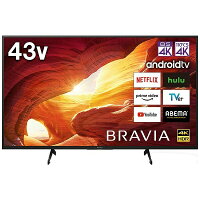 液晶テレビ ソニー 43インチ 液晶 テレビ KJ-43X8000H 4K液晶テレビ BRAVIA 43V 液晶テレビ BRAVIA 43V型 4K対応 BS CS 4Kチューナー内蔵 YouTube対応 テレビ 43型 43インチ SONY