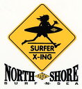 【数量限定】送料無料 ハワイ ステッカー サーフアンドシー【NORTH SHORE】【surf-n-sea】