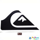 【数量限定】ハワイ ステッカー カッティングタイプQUIKSILVER(クイックシルバー)黒(大)【ハワイアン雑貨】【ハワイ雑貨】送料無料