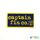 【1点もの！数限定】captain fin co.(キャプテン　フィン)ネイビー×黄ハワイ ステッカー【ハワイアン雑貨】【ハワイ雑貨】DM便・ネコポス対応可 その1